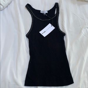 Re/Done + The Attico tank with Swarovski Crystals
